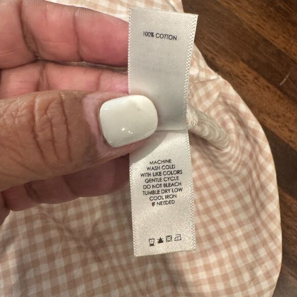 Unsubscribed Boyfriend Shirt Rose Gingham Check Size M – 100% Cotton – NWT $98 - Picture 7 of 14